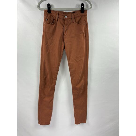 AG Adriano Goldschmied The Farrah Skinny Ankle High-rise Jeans Brick Dust 26 R - Picture 10 of 10